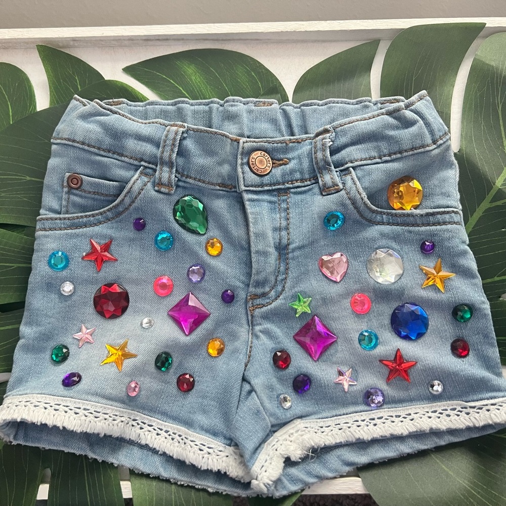 Bedazzled Girl Shorts